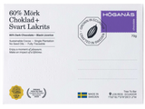 Höganäs tablette de chocolat 60% cacao + réglisse 70g