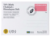 Höganäs tablette de chocolat 70% cacao + Sel Rose de l'Himalaya 70g
