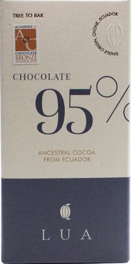 LUA chocolat 95% cacao 50g d'origine  Équateur