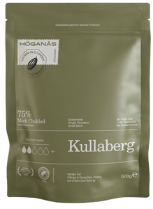 Höganäs chocolat noir "KULLABERG" 75% cacao  - couverture 500g