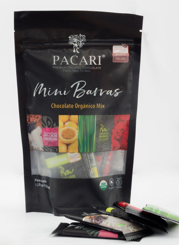 Pacari Pack x 12 mini tablettes (10g) de chocolat - 120g