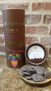 MINKA pastilles de chocolat noir grand cru 65% cacao, tube de 210g