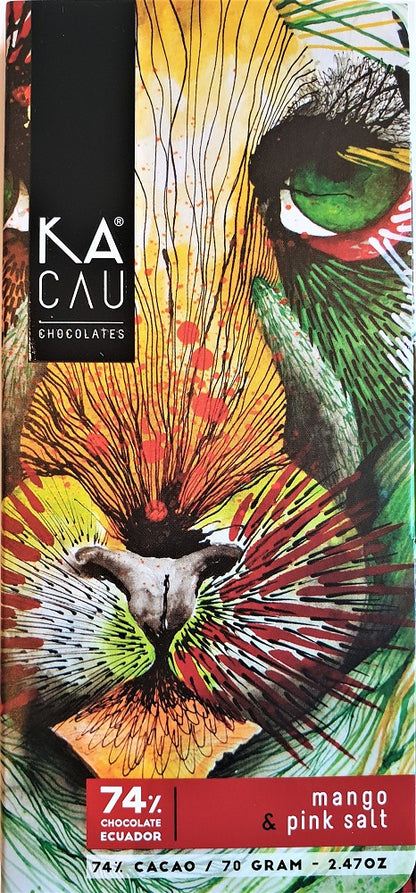 KACAU chocolat 74% cacao 70g + mangue et sel
