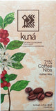 KUNÁ chocolat grand cru 71% cacao + graines de café 60g