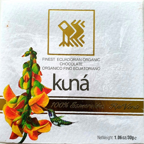KUNÁ tablette de 100% cacao grand cru BIO 30g