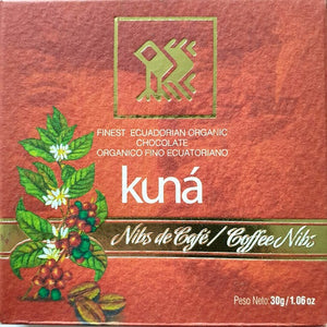 KUNÁ chocolat grand cru 71% cacao et graines de café 30g