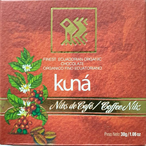 KUNÁ chocolat grand cru 71% cacao et graines de café 30g