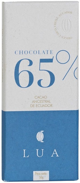 LUA chocolat 65% cacao 50g d'origine  Équateur