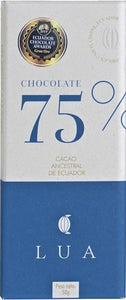 LUA chocolat 75% cacao 50g