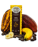 TAVORO chocolat 70% cacao avec banane, 50g