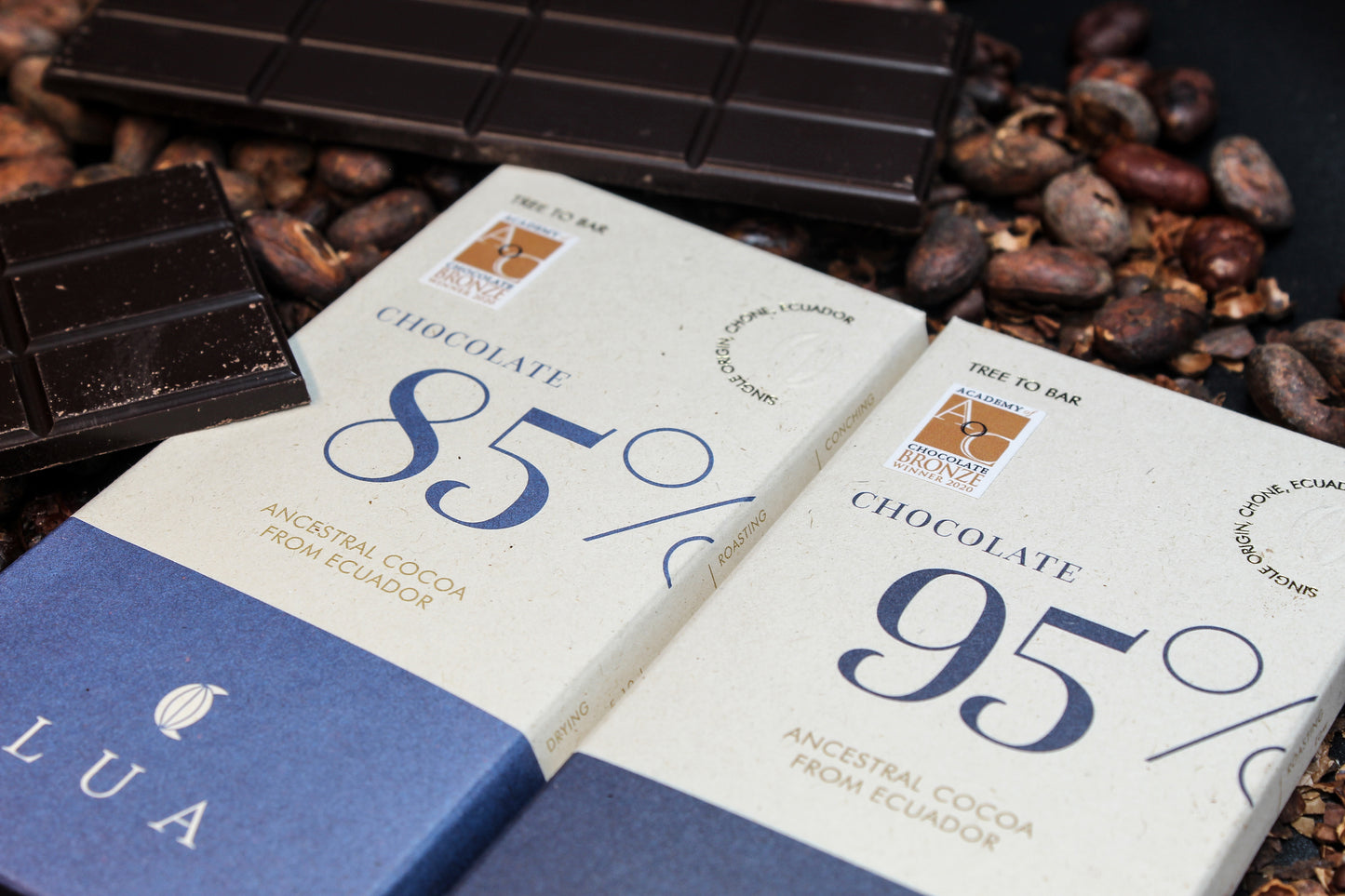 LUA chocolat 95% cacao 50g d'origine  Équateur