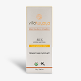 Villakuyaya chocolat 80% cacao + thé Tulsi, gingembre, miel 70g