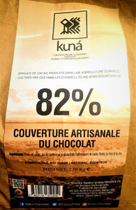 KUNÁ chocolat de couverture 82% cacao